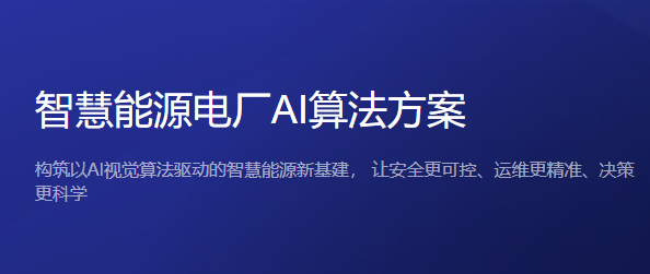 智慧能源电厂AI算法-视频AI智能预警系统